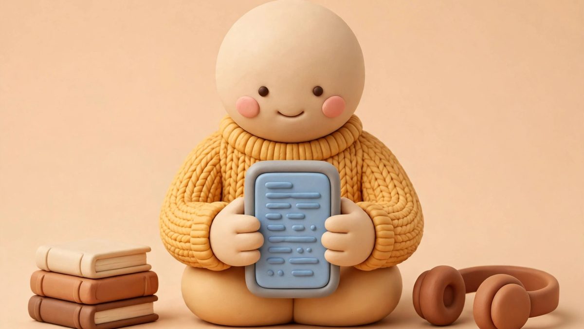Ilustrasi aplikasi baca buku Android