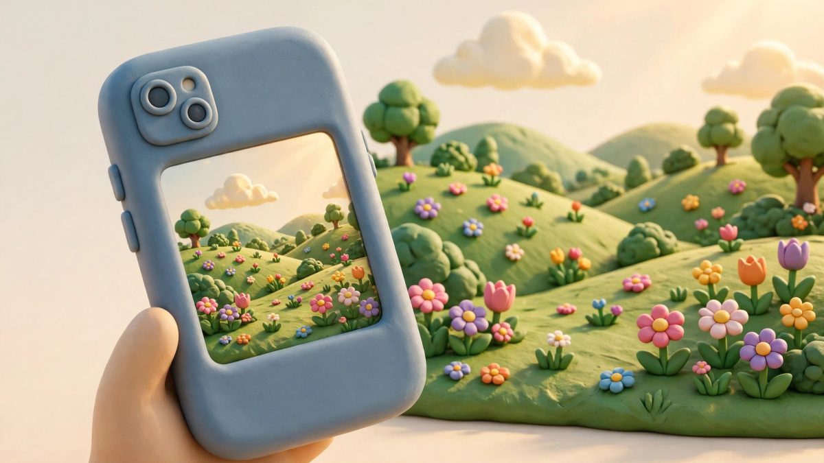 Ilustrasi fotografi HP Android