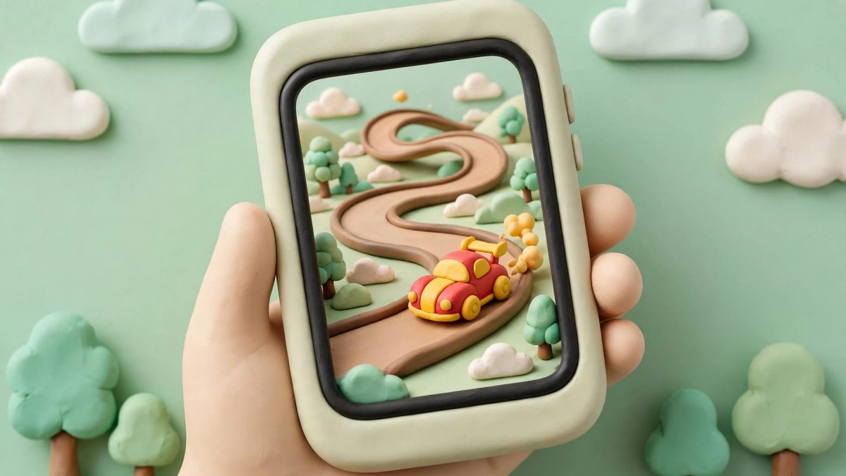 Ilustrasi game Android balap