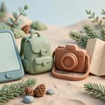 Ilustrasi HP Android untuk liburan