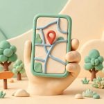 aplikasi navigasi offline Android di hp dengan peta jalan dan penanda lokasi
