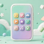 ilustrasi hp bergaya clay untuk Nothing OS 5