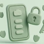 Ilustrasi pengelola password Android